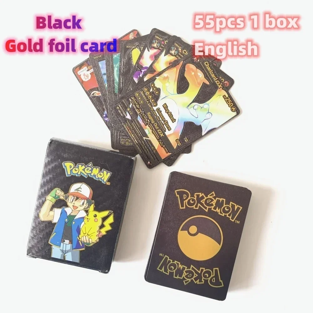 Lot De 55 Cartes Pokémon EUYRVAW - Feuille D'or - Vstar, Vmax, GX - Collection Et Jeu