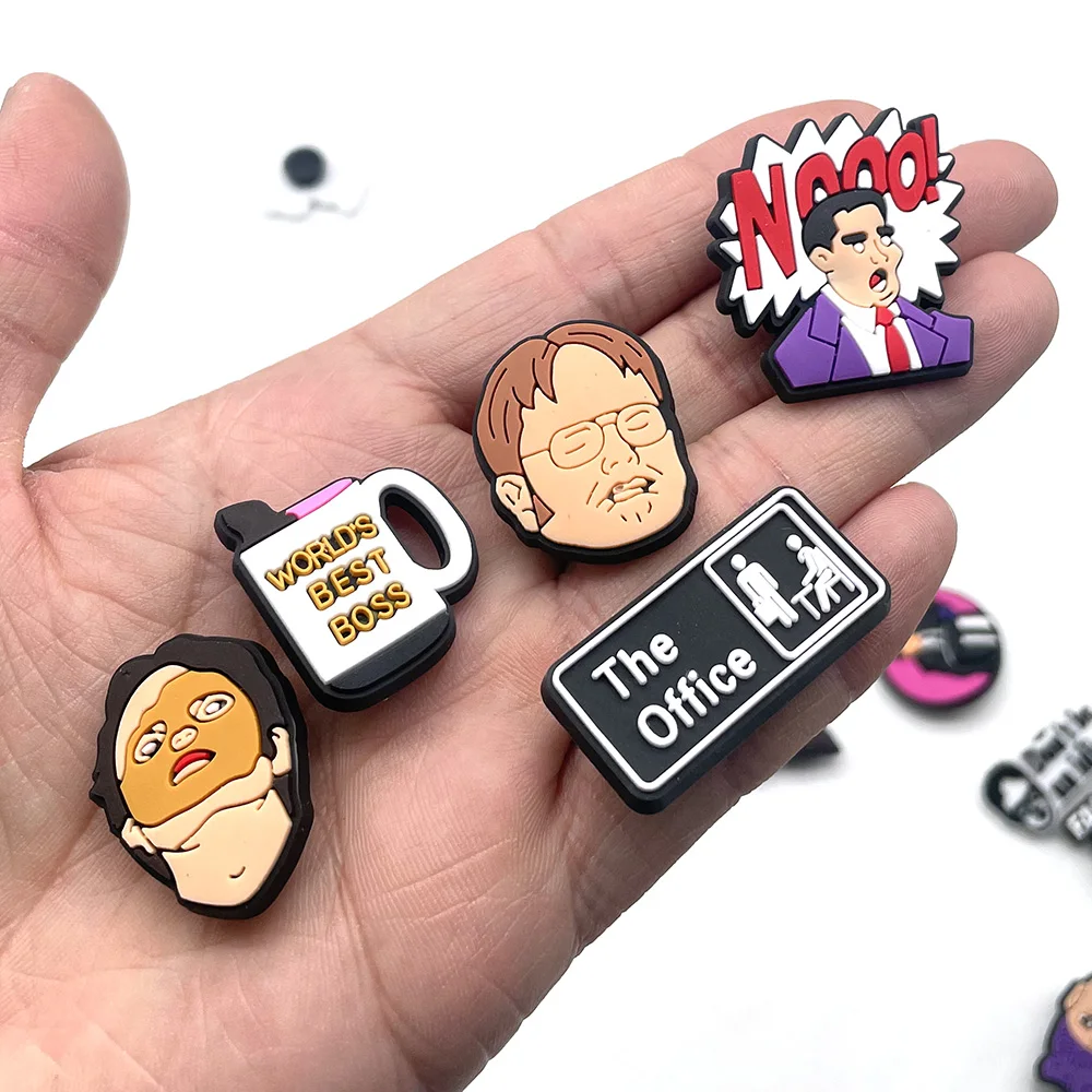 Shoe Charms Office Boss Company Shoe Charms for Clogs Sandals Decoration Shoe Accessories Charms for Friends Gifts