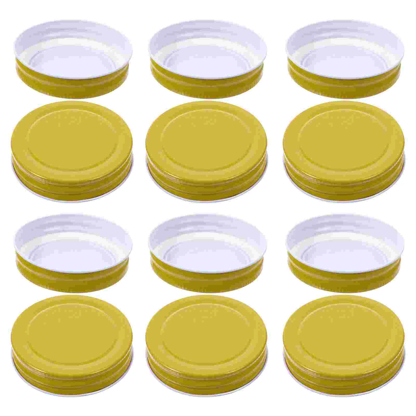 

Regular Mouth Metal Rings Canning Lids Lids Proof Leak Reusable Cover Leakproof Tinplaste Lids Rings Cover