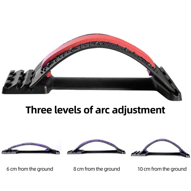 Magnetic Therapy Back Stretcher Lumbar Massager Pain Relief Device Indoor Fitness Equipment Lumbar Traction For Pain Relief