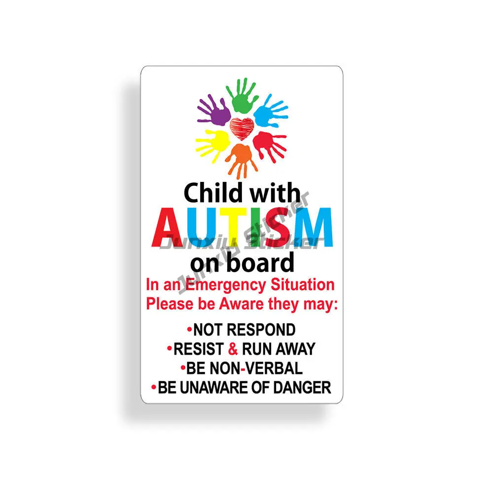 Personality Autism Stickers Children's Car Autism Awareness Car Window Bumper Stickers - External Gadgets