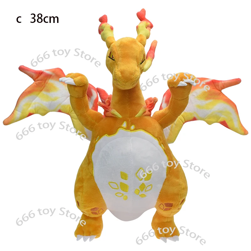 TAKARA TOMY Cartoon Pokemon Mega Charizard XY Plush Dolls Soft