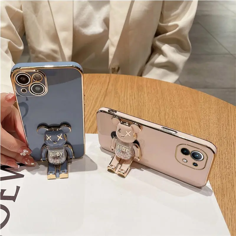 Étui de support de téléphone Quicksand Bear pour Xiaomi Mi 12 Ultra 12T 11T 13 11 Lite Note 10 Pro 8 9 10T 10S_voghion.com