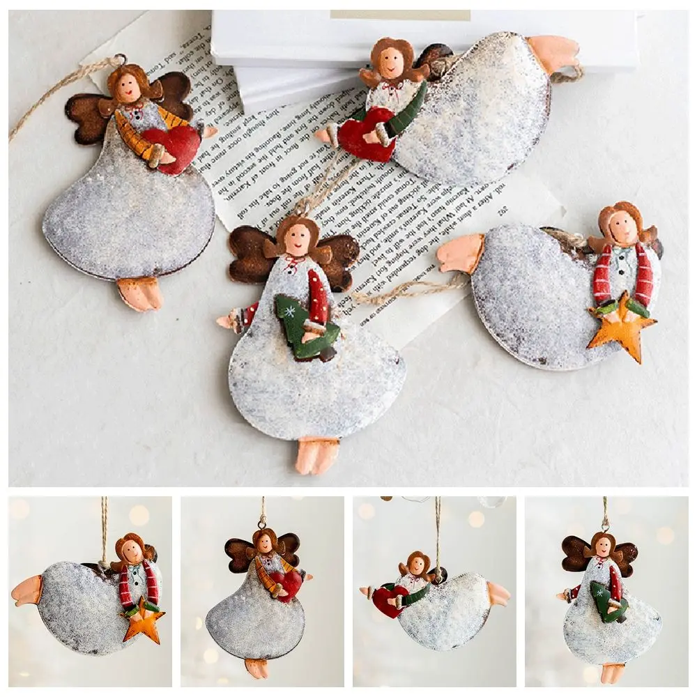 

Аксессуары для подарков и фестивалей, аксессуары для детской одежды, подвесные украшения для белой девушки, подвеска в виде Рождественского Ангела