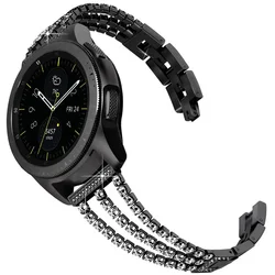 Luxury Diamond Bracelet Band - Premium Watch Strap in 20mm and 22mm Sizes - Galaxy Watch 7 6 5 4 (Black)