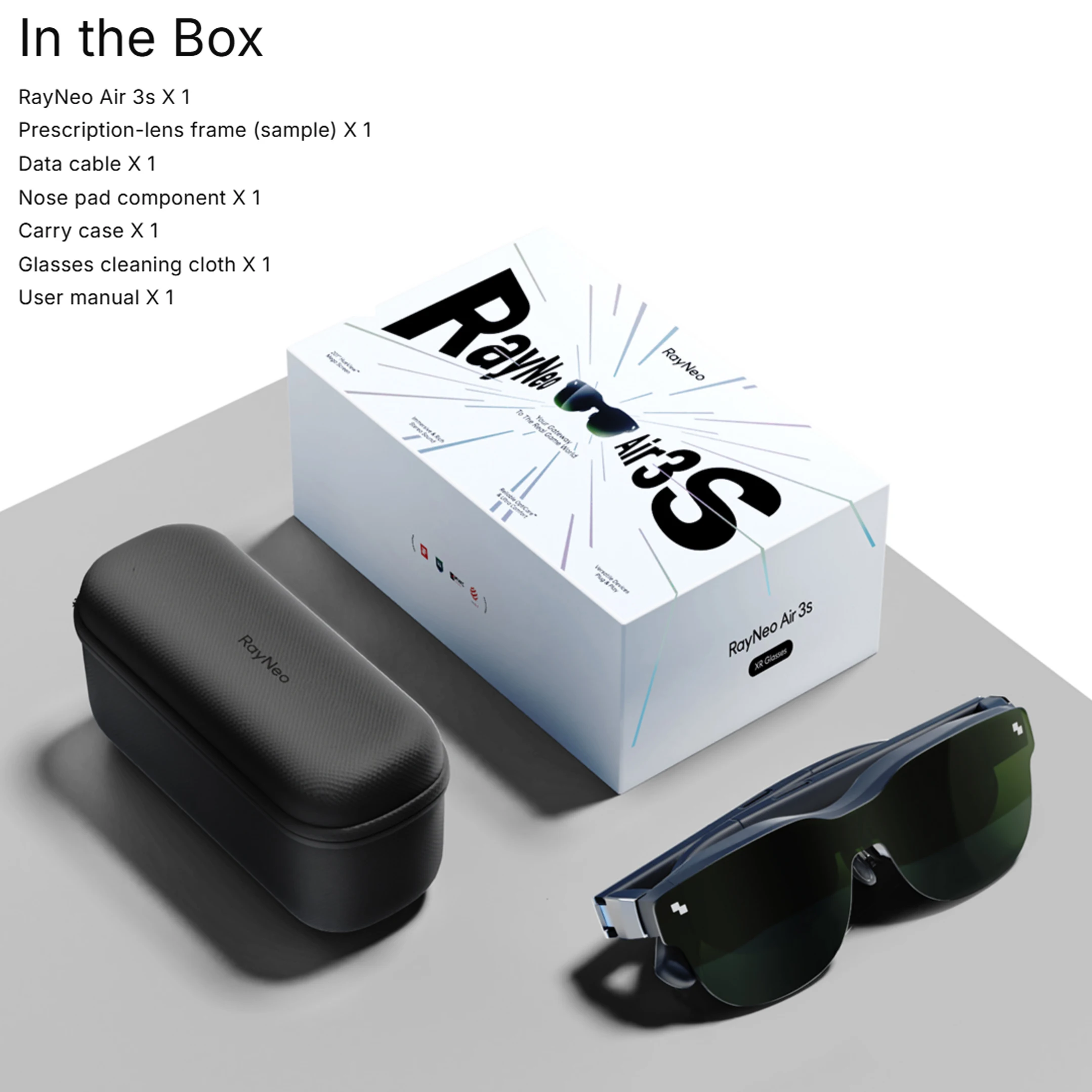 【完品】RayNeo Air 3S Pro + Google Pocket TV RayNeo Air 3s And Pocket TV Bundle Wireless Google TV Mate