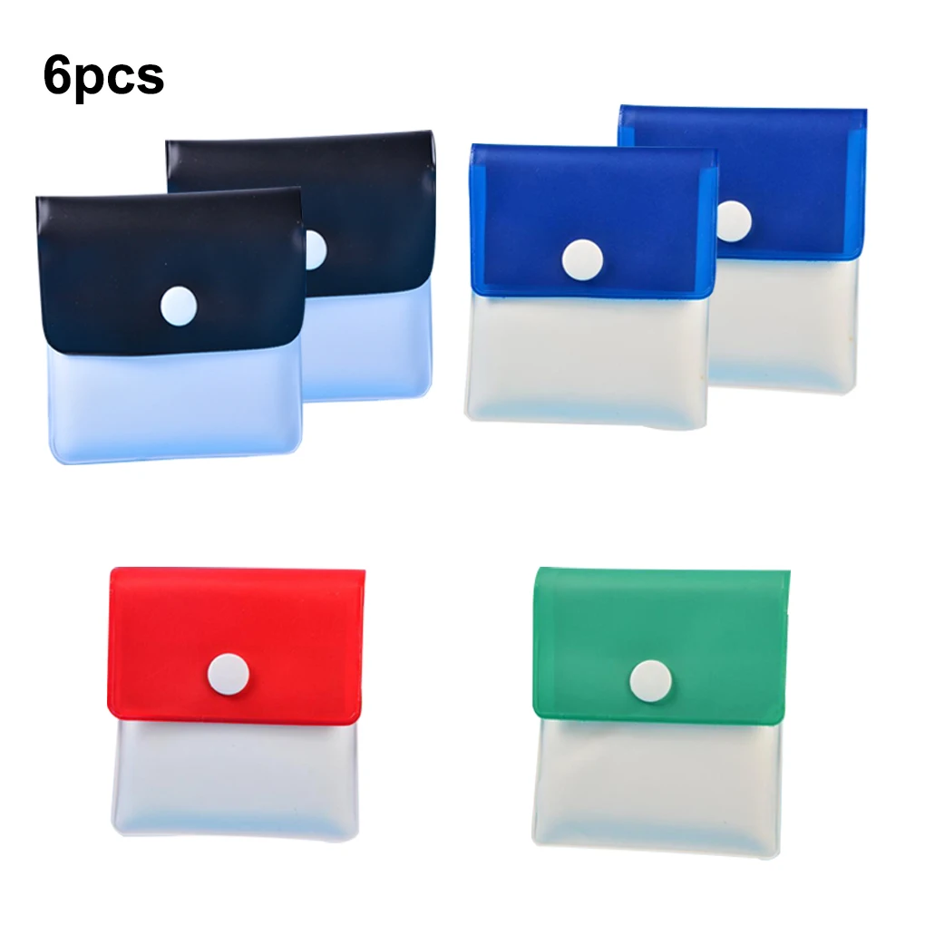 Portable Ashtray Pack of 6 Portable Pocket Ashtray Pouch Storage Bag Reusable Coin Purse Boyfriends Household Travelling Car-interior