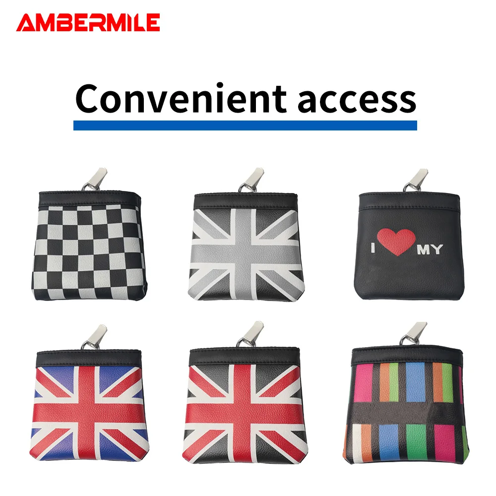 Per Mini Cooper F54 F55 F56 F60 R55 R56 R60 Countryman Car Air Vent Outlet Storage Bag Penna Card Biglietti Accessori Per Telefono