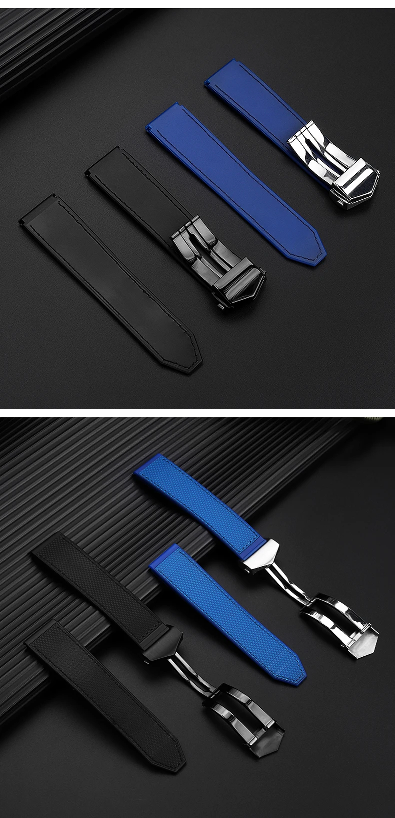 Rubber Silicone Watch Band 22mm for TAG Strap Heuer Monaco Speed Series CBL2184 CBL2183 Sports Waterproof Bracelet Watchband