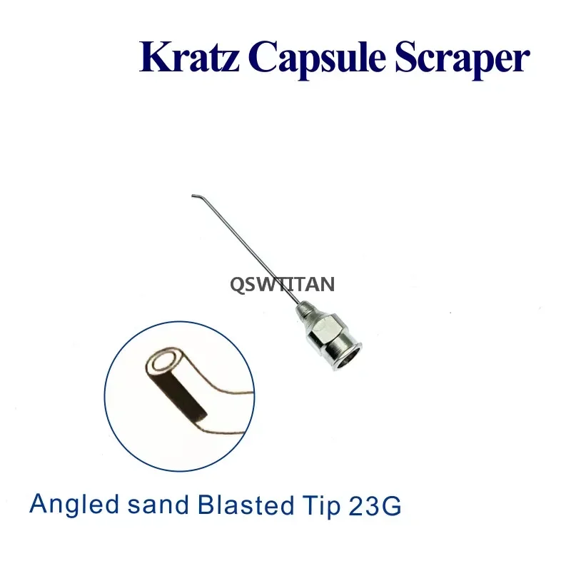 Ophthalmic Surgical Instruments Air Injection Cannula Lacrimal Viscoelastic Stainless Steel for Pet Eye