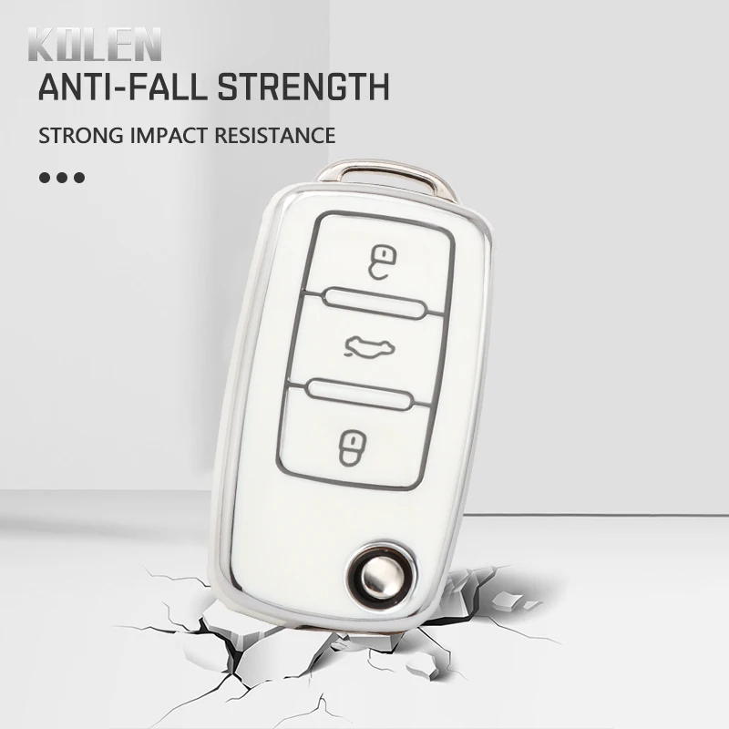 TPU-Car-Flip-Key-Case-Cover-Shell-per-Volkswagen-VW-Polo-Golf-Passat-Tiguan-Beetle-Caddy.jpg TPU Car Flip Key Case Cover Shell per Volkswagen VW Polo Golf Passat Tiguan Beetle Caddy T5 Up Eos Skoda Octavia Seat Leon Altea - TPU Car Flip Key Case Cover Shell per Volkswagen VW Polo Golf Passat Tiguan Beetle Caddy