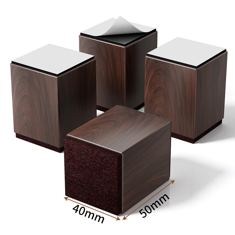 4PCS Heavy Duty Non-Slip Furniture Heightening Pads