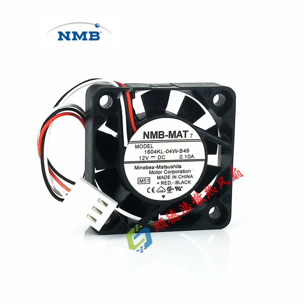 새롭고 독창적 인 NMB 1604KL-04W-B49 B40 4010 12V 0.10A Yaskawa 서보 드라이버 팬, 서보 드라이버 팬
