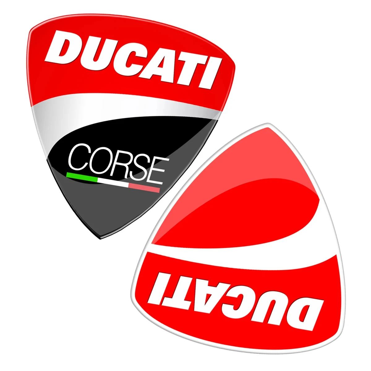 Motorcycle 3D Gel Ducati Corse Sticker 3 D Decal Helmet Emblem motorcycle stickers