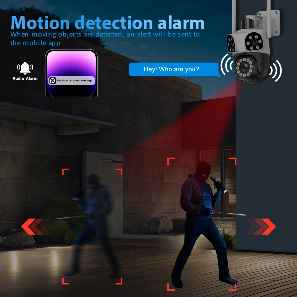 Рисунок 2 - Уличная камера видеонаблюдения с тремя объективами