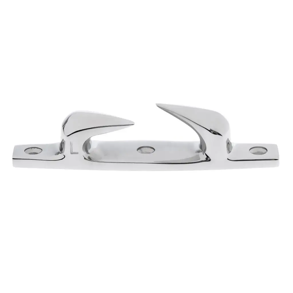 

Premium Mirror Polished Stainless Steel Boat Fairlead Cleat Chock Deck Mooring Rope Cleat Corrosion resistance tough durable