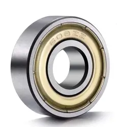 Premium 10-Piece Set of Double Shielded Miniature Deep Groove Ball Bearings, 8x22x7mm (10pcs 608ZZ)
