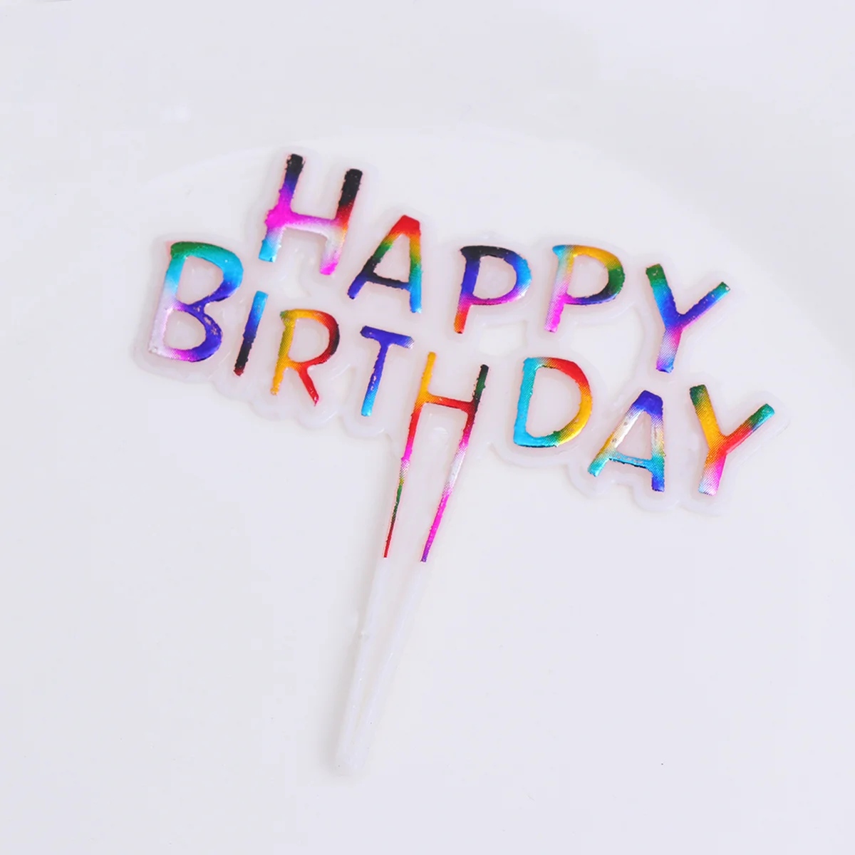 

25pcs Creative Cake Topper Colorful Letter Printing Cupcake Insert Birthday Cake Picks Party Supplies for Birthday Gathering
