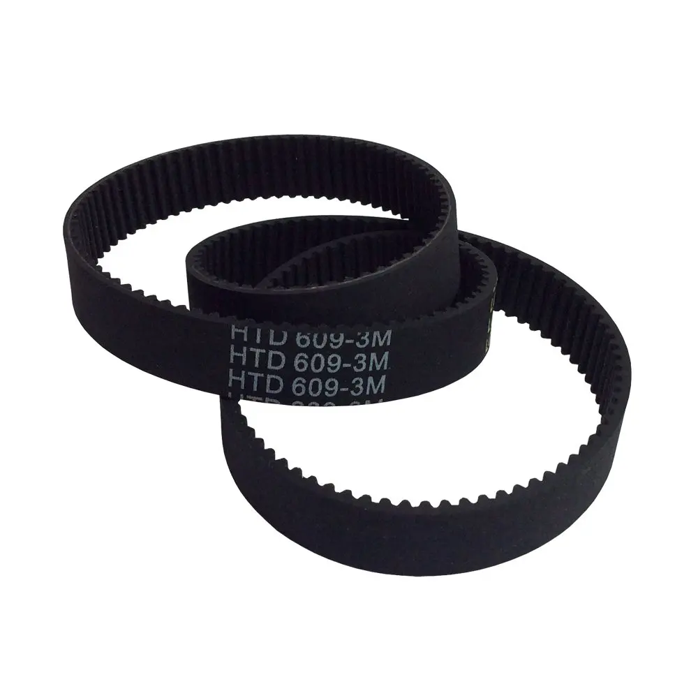 

2Pcs/Pack HTD 3M Synchronous Belt Length 609mm Teeth 203 Width 15mm Arc Teeth Belt