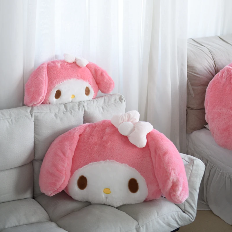 Big Size My Melody Plush Toy Hug Pillow Comfortable Back Cushion Sleeping Companion My Melody Plushies Sofa Decorative Pillow