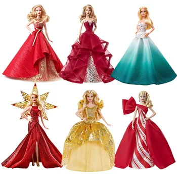 Original Mattel Barbie Holiday Dolls Collections Princess dolls for Girls Fashion Top Brand Birthday Christmas Gift Kids Toys