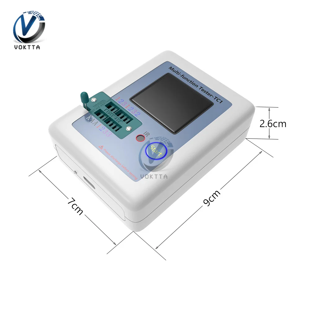Transistor Tester digital multimeter transistor tester multimeter tester analog multimeter LCR-TC1 Display Multi-meter Diode Triode Capacitor Resistor Multi Function TC1