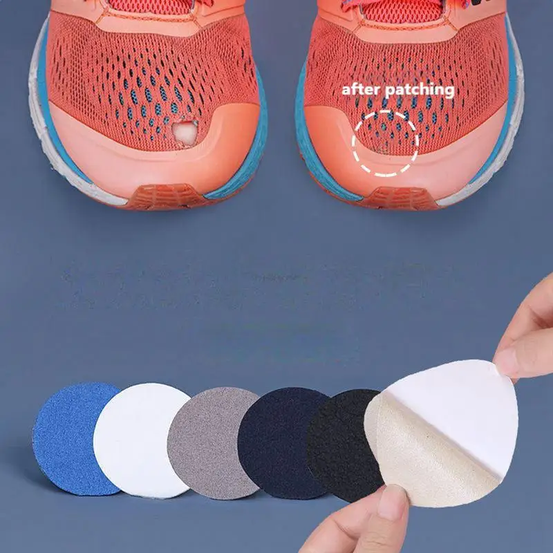 6pcs/set Heel Wear Repair Shoe Patch Stickers Unisex Anti-Wear Heel Foot Care Tools Foot Care Pad Inserts Sneakers Protector