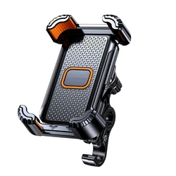 Universal 360° Rotatable Bike Phone Stand - Stable, Adjustable & Easy One - Hand Operation (Black)