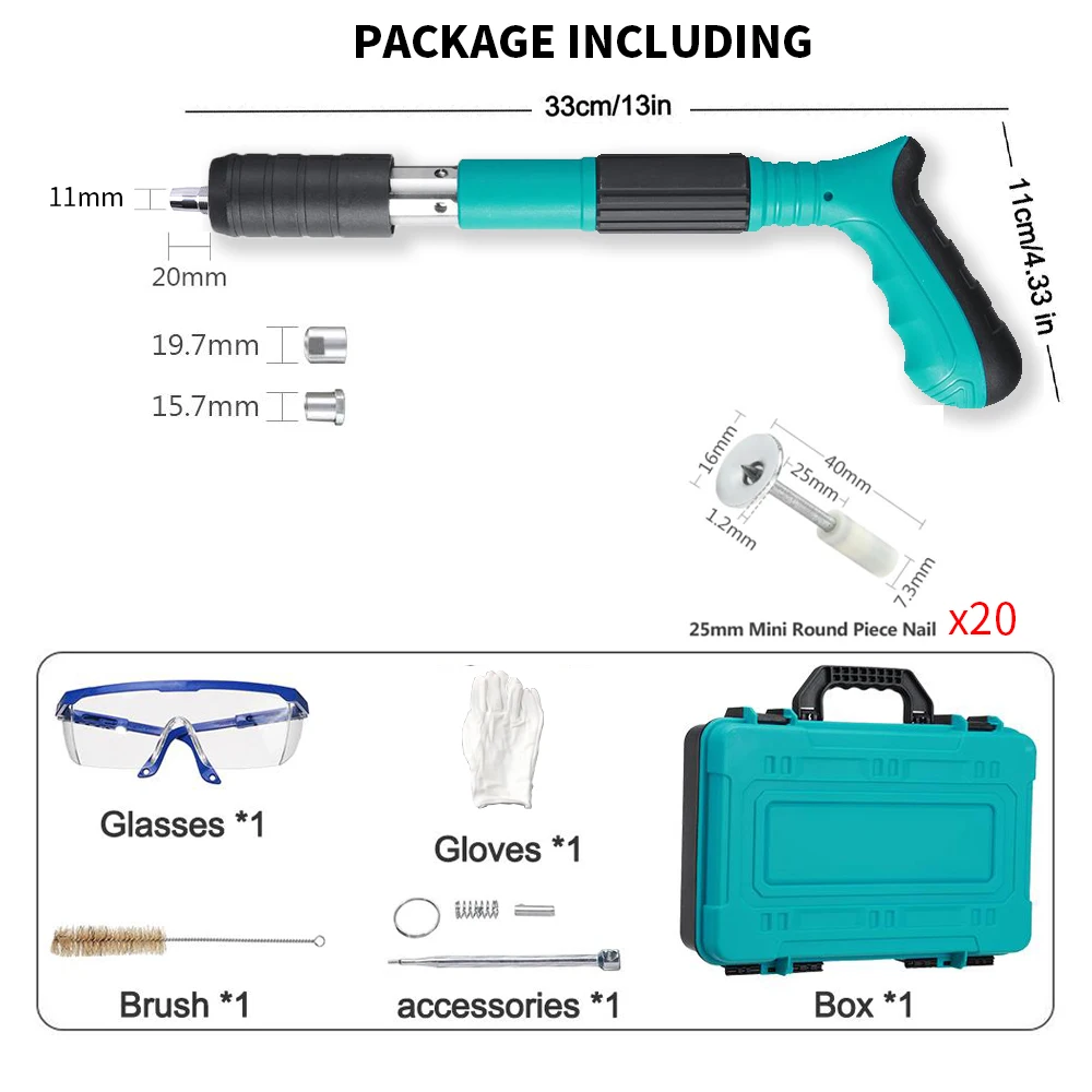 Mini Manual Steel Mini Nail Gun Rivet Tool Pneumatic Cordless Ceiling