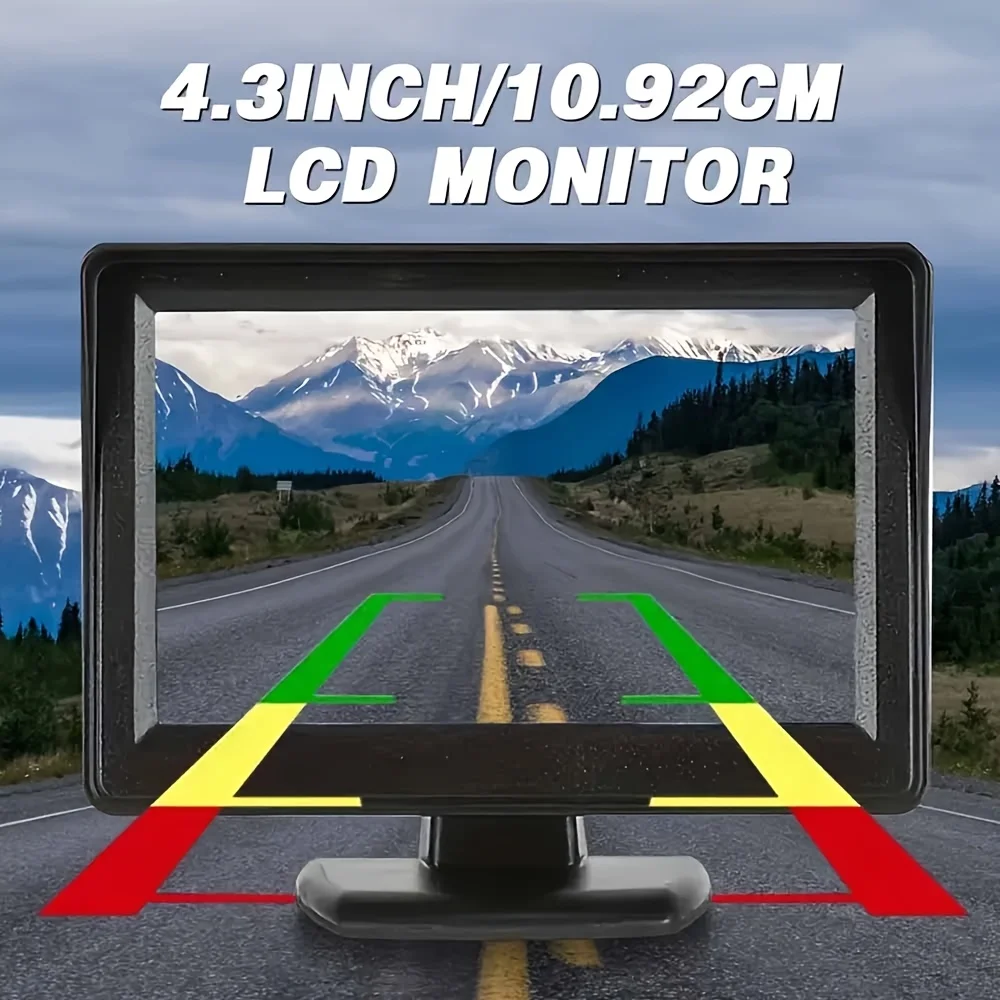 A 4.3-Inch High-Definition Display for Vehicles, Designed to Connect to ...