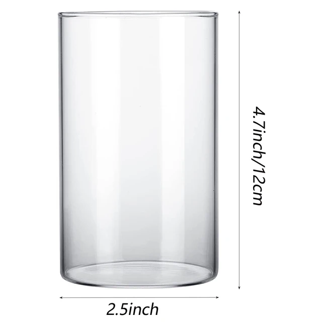 12Db Üveghenger Vázák Középpontokhoz Esküvői Dekorációk 4,7 Hüvelykes 12 Cm Magas Üveg Hurrikán Gyertyatartó Az Asztalpolchoz - Image 6