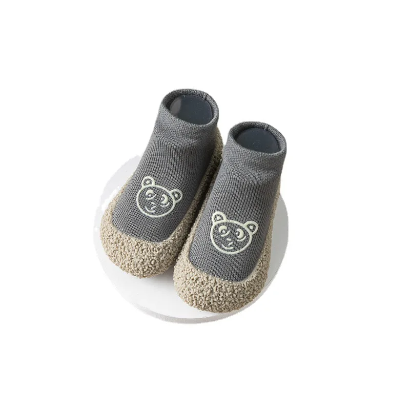 1-3Year Spring 2024 New Baby Floor Socks Shoes Cartoon Cute Baby Toddler Shoes Non-slip Children's Socks Shoes 6
