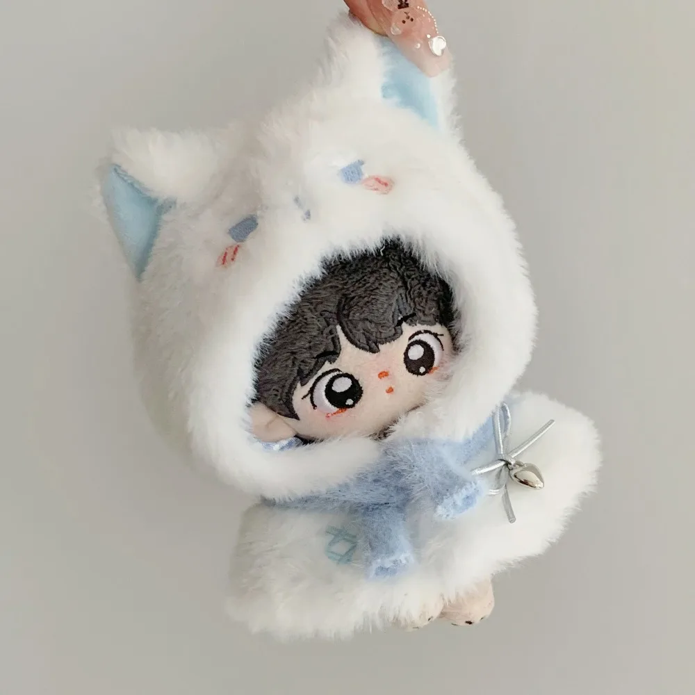 Plush Cloak 10cm Cotton Doll Clothes Suit Cute 20cm Doll Clothes Outfit Dress Up Blue Doll Clothes Set 10/20cm Cotton Doll