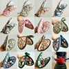 Japanese Flower Cotton Printed Baking Oven Gloves Home Kitchen Hot Resistant Heart-shaped Hand Clip Insulation Pad 2