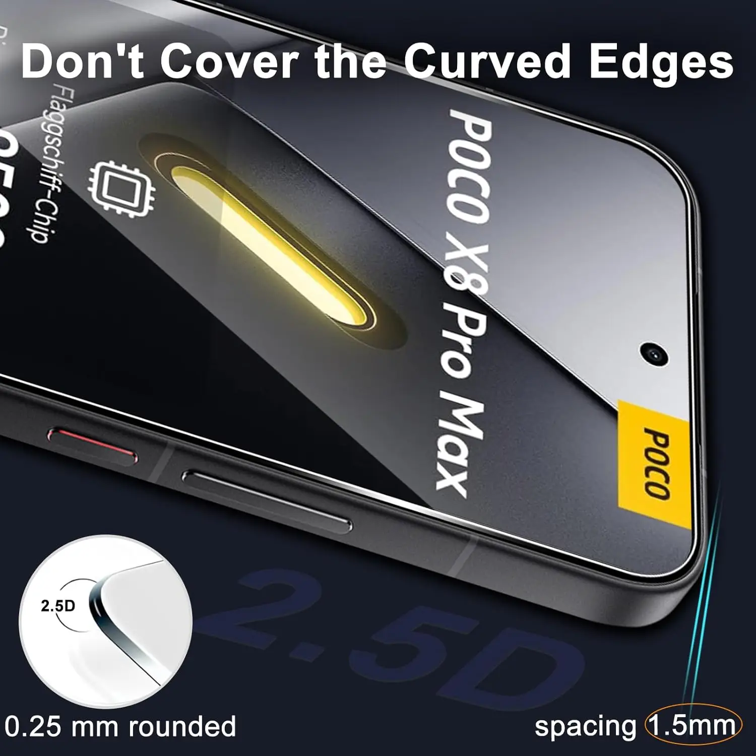 2 Pack Tempered Glass Screen Protector - Auto Dust-Elimination, Bubble-Free, HD Clear, Easy Installation