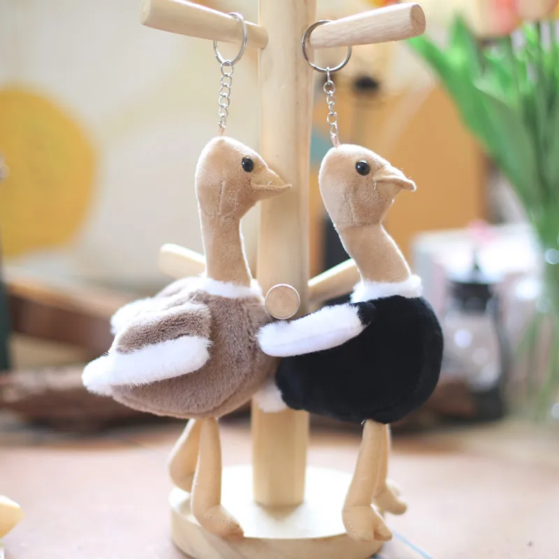 

15 см, Мультяшные милые маленькие Страусиные плюшевые игрушки, детские животные, набитые искусственными игрушками для пар, сумка BFF, Очаровательная кукла, подарок