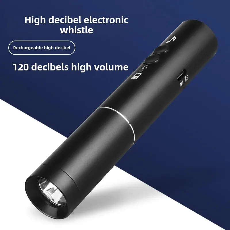 Sifflet électronique rechargeable multifonction - entraînement chien pêche jugement sport éclairage intégré