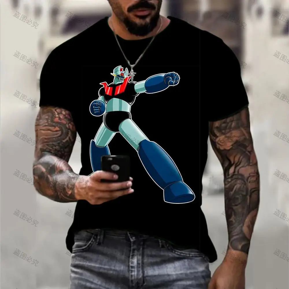 Men's T-Shirt New T-shirts Mazinger Z Leisure Clothes Anime