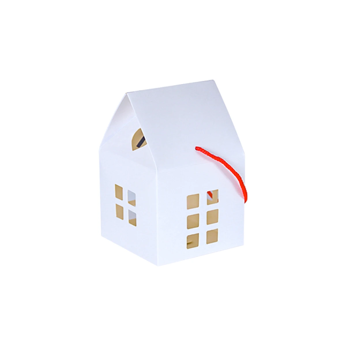 5/10PCS Christmas House Shape Candy Boxes – Kraft Paper Gift Wrapping Boxes for Cookies... - SKU CCB01941 - UGI Packaging