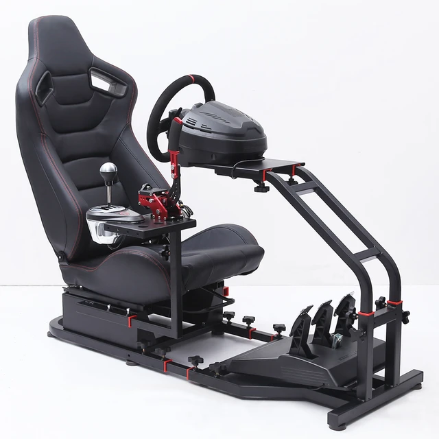 Soporte para Simulador de carreras, asiento plegable, volante para  conducción de coches - AliExpress