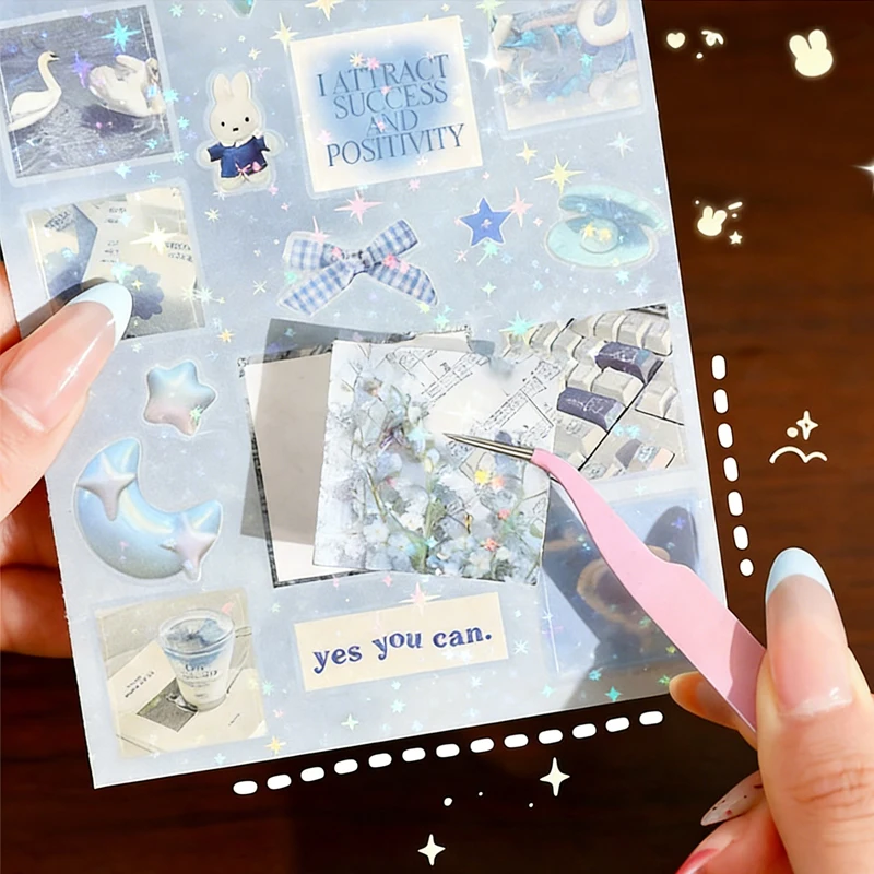 미스터페이퍼 30매/권 일본 전통 스타일 다이컷 스티커북 인스 감성 저널 & 탑로더 DIY 폰케이스 스크랩북 데코레이션