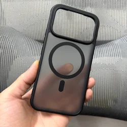 Magnetic Acrylic Protective Transparent Back Phone Case with Bumper for Honor 600 Pro (Black)