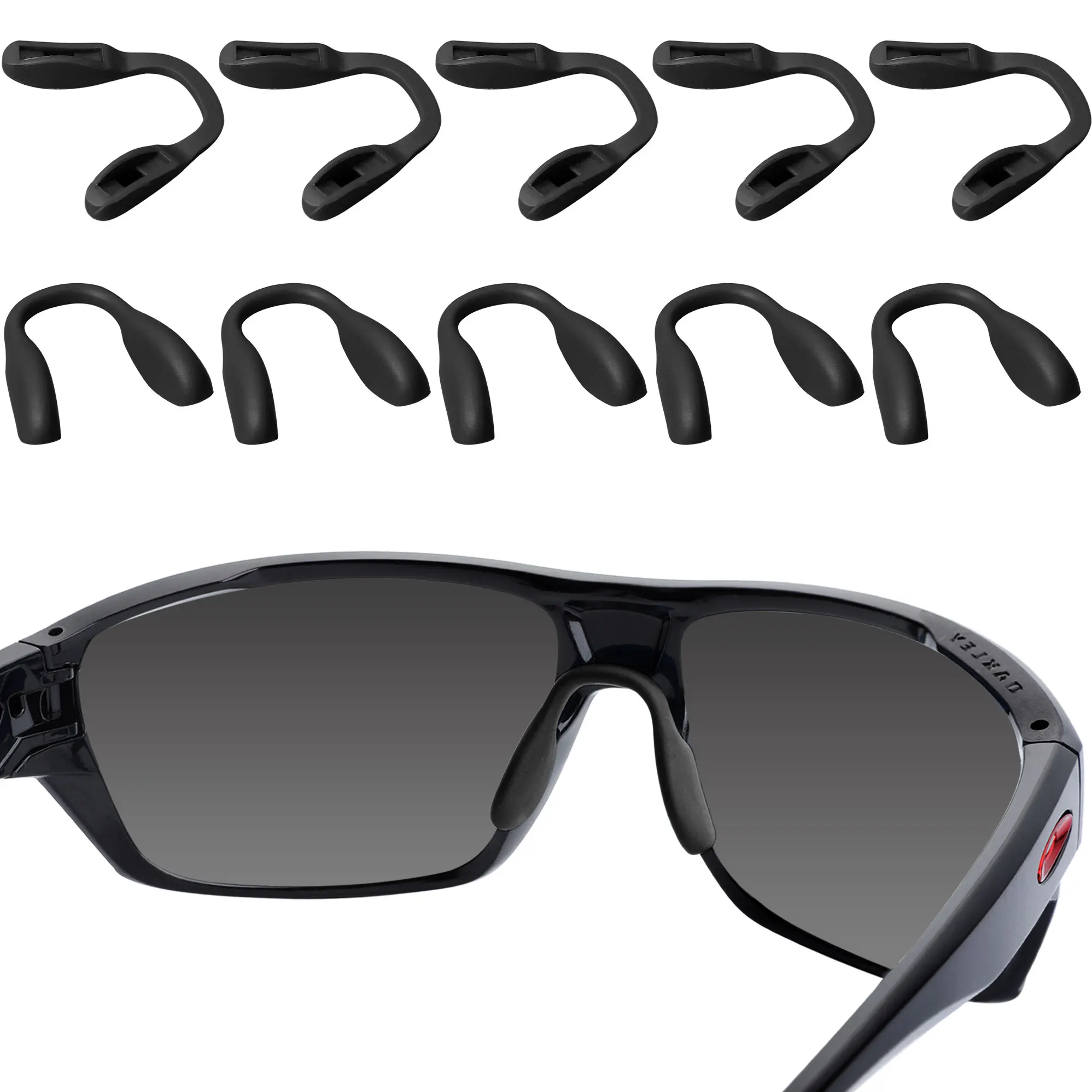 E.O.S Replacement Nose Pads for OAKLEY Split Shot OO9416/Split Time OO4129/Outpace OO4133/Targetline OO9397 Frame
