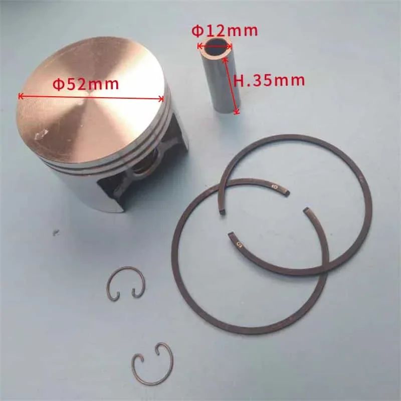 983TTA PISTON KIT 52MM 098000312B FOR OLEO-MAC 980TTA 981