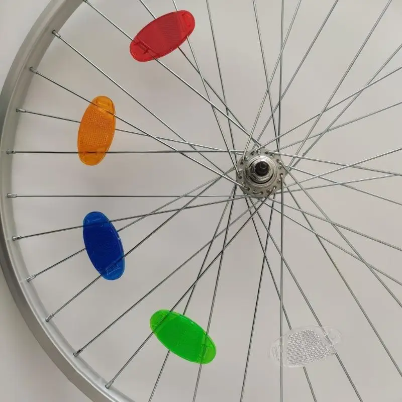 8Pcs Bikes Wheel Reflectors Spoke Reflectors