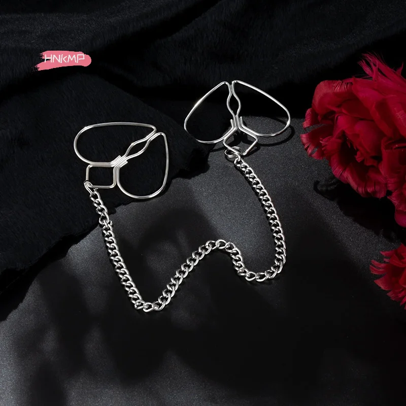Piastre per unghie Morsetti per seni con punta interna di gioielli per il corpo sexy Regalo per capezzoli senza piercing Anelli di protezione per capezzoli Morsetto circolare_voghion.com