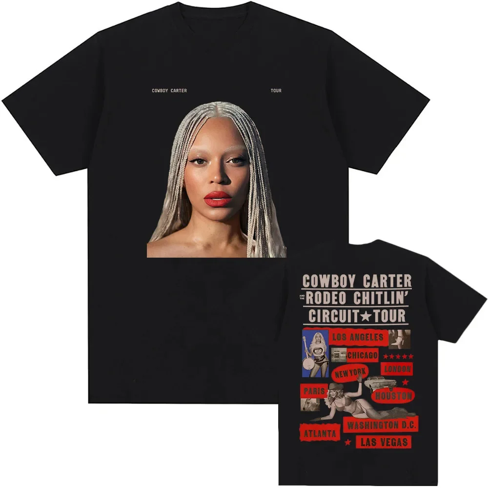 Camiseta Original Beyoncé Cowboy Carter Tour 2025 - Roja 3D