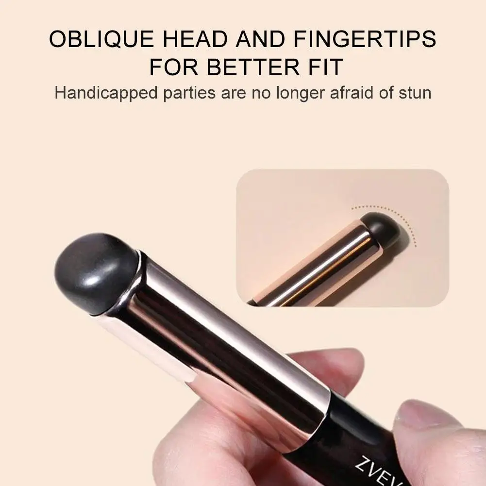 

Silicone Lip Brush Angled Concealer Makeup Brush Tool Lipstick Fingertips Portable Round Head Q Brush Like Brush Soft Conce E8O7