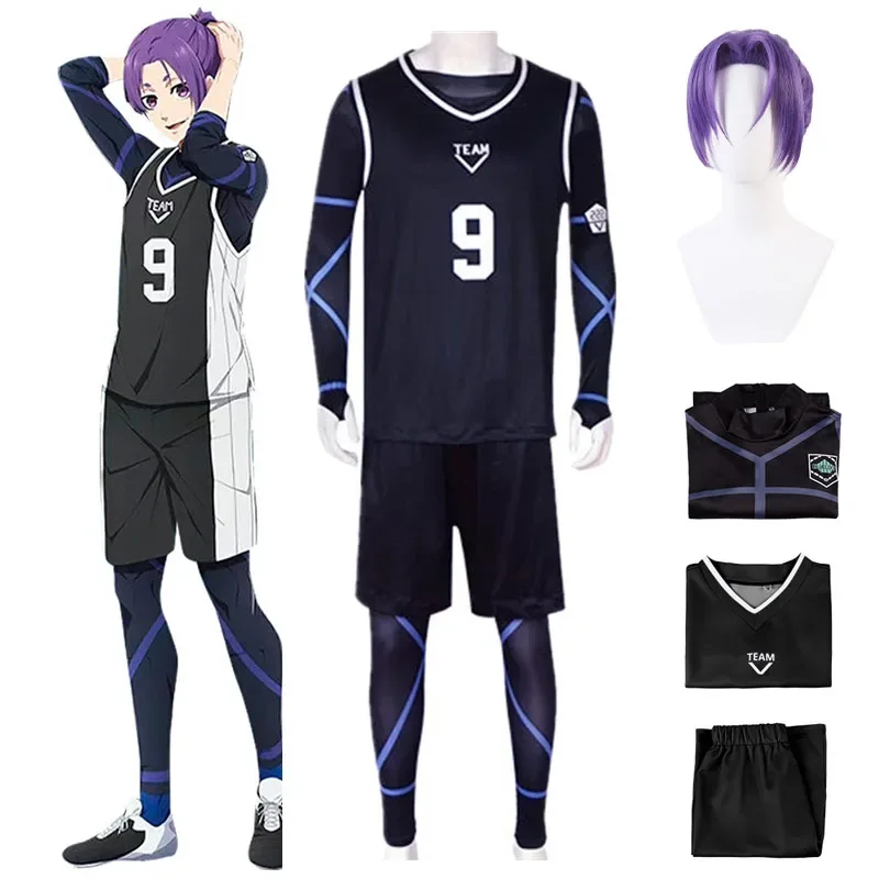 

Reo Mikage Cosplay Anime Blue Lock Reo Mikage Cosplay Costume Bodysuit Football Jersey Team Jumpsuit Halloween Costumes for Men