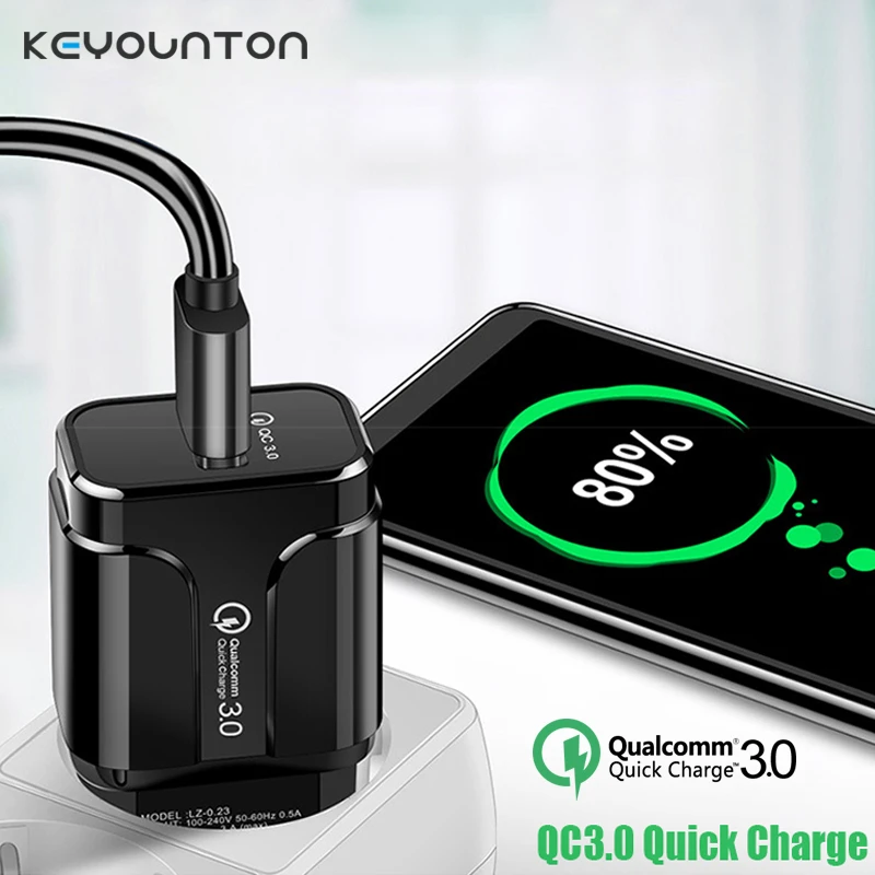 18w Quick Charge 3.0 Usb Charger Qc 3.0 4.0 Fast Charging Usb Portable